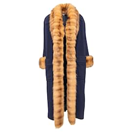 Autre Marque-Mario Borsato Wool Coat with Fur-Multiple colors