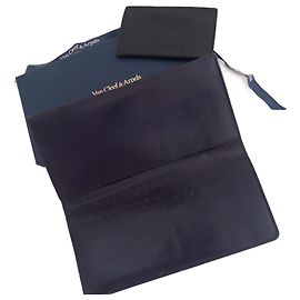 Cartera Van Cleef & Arpels de cuero azul marino Azul marino
