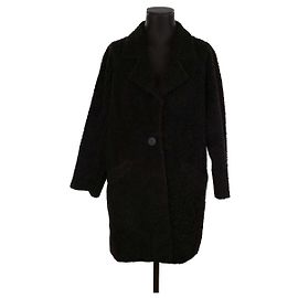Bimba & Lola Schwarzer Mantel Schwarz