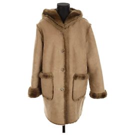 Balmain Fur coat Beige