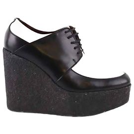 Céline Scarpe in pelle con lacci Bianco