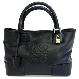 Loewe Leder Handtasche Schwarz