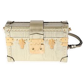 Louis Vuitton Petite Malle en Grain de Bois Doré Autre