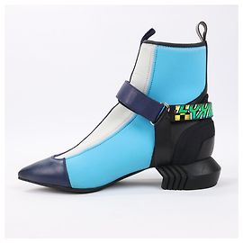 Botín de neopreno Louis Vuitton Deep Sea en azul, talla 39 EU Azul
