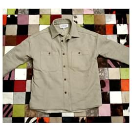 Loewe-Blazers Jackets-Cream