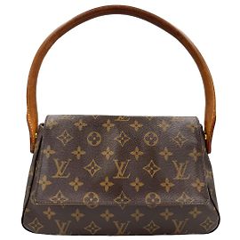 Louis Vuitton Looping  monogram canvas mini Brown Dark brown Gold hardware