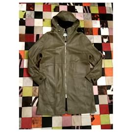 Loewe-Men Coats Outerwear-Olive green