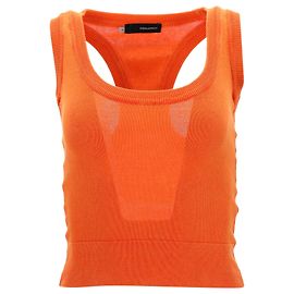 Top corto Dsquared2 en algodón naranja Naranja