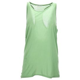 Canotta senza maniche con scollo a barca Acne Studios in lyocell verde Verde