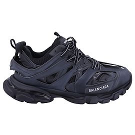 Balenciaga Track Lace Up Sneakers in Black Polyurethane Black