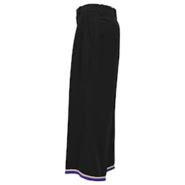 Gucci-Gucci Wide Leg Culotte Trousers in Black Viscose-Black