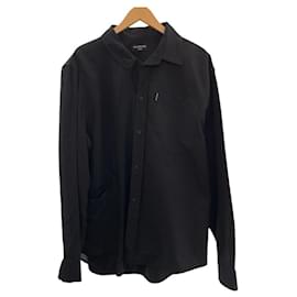 Balenciaga-Balenciaga Cotton XXS Long Sleeve Shirt 658854-Black