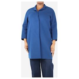 Autre Marque-Blue unlined wool coat - size UK 14-Blue