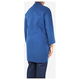Autre Marque-Blue unlined wool coat - size UK 14-Blue