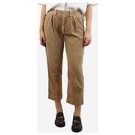 Ganni Pantalones de pana neutros - talla UK 8 Otro