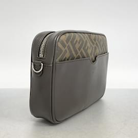 Fendi-Fendi Shoulder Bag Zucca in Brown and Yellow-Brown,Yellow