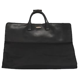 Gucci-GUCCI Garment Cover Nylon Black Silver Auth ti2059-Black,Silvery