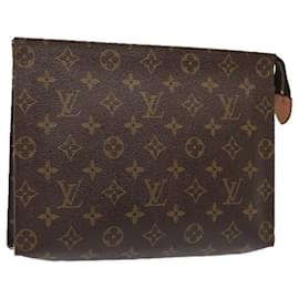 Louis Vuitton-LOUIS VUITTON Monogram Poche Toilette 26 Pouch M47542 LV Auth yk14977-Monogram