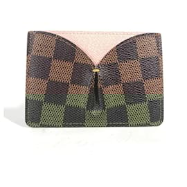 Louis Vuitton-Louis Vuitton Damier Business Card Holder Brown-Brown