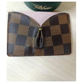 Louis Vuitton-Louis Vuitton Damier Business Card Holder Brown-Brown