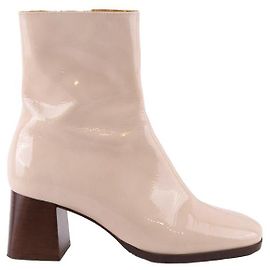 Anthology Paris Botas de cuero charol Blanco