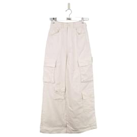 Autre Marque-Straight cotton pants-White