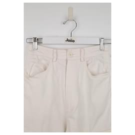 Autre Marque-Straight cotton pants-White