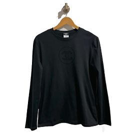 CHANEL Tops T.International S Cotone Nero