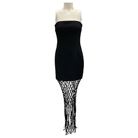 Rebecca Vallance Estelle trägerloses Maxikleid Schwarz
