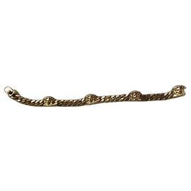 Pulseira Gianni Versace Medusa banhada a ouro Dourado