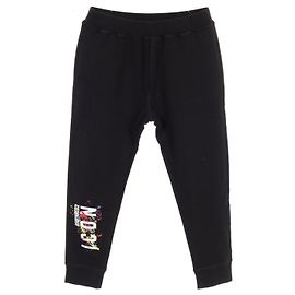 Pantalones de algodón V-Icon de Dsquared2 Negro