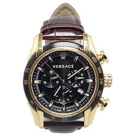 Versace-Versace V-RAY Quartz Watch VEDB00318-Black