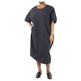 The row Abito midi in popeline di cotone nero oversize - taglia M Nero