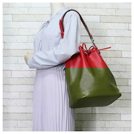 Louis Vuitton-Louis Vuitton Noe Epi Shoulder Bag-Red