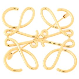 Loewe Anagramm Brosche Golden