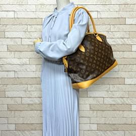 Louis Vuitton-Louis Vuitton Lockit Horizontal Monogram Handbag-Brown,Monogram