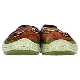 Gucci-Gucci Horsebit Espadrilles in Brown Suede-Brown
