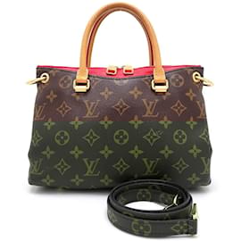 Louis Vuitton-Louis Vuitton Monogram Pallas BB M41241 2Way Bag-Brown,Fuschia