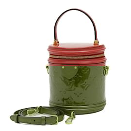 Louis Vuitton-Louis Vuitton Vernis Cannes PM Shoulder Bag-Red