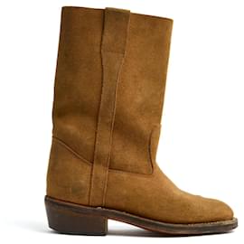 Autre Marque-Gardian Boots FR38 Natural Suede UK5 US7.5-Caramel
