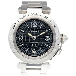 Cartier-Cartier Pasha C Meridian Automatic Wristwatch-Black