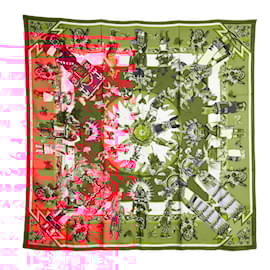 Hermès-Hermès Square Scarf 140 Olivier Kermit Kachinas Maxi Silk Scarf Hermes-Multiple colors