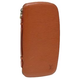 LOUIS VUITTON Epi Organizer Atoll Travel Case Zipangu Gold LV Auth 91027 Other