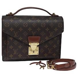 Louis Vuitton-LOUIS VUITTON Monogram Monceau 28 Hand Bag 2way M51185 LV Auth 90941-Monogram