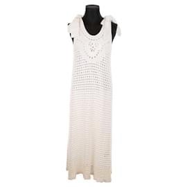 Red Valentino-Cotton dress-White