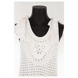 Red Valentino-Cotton dress-White