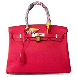 Hermès Borsa HERMES Birkin 30 in Pelle Rossa - 102147 Rosso