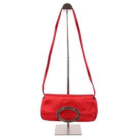 Sergio Rossi Mini borsa di seta Rosso