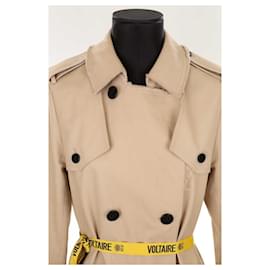 Zadig & Voltaire-Cotton trench coat-Beige