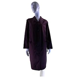 Autre Marque-Wine Trench coat-Dark purple
